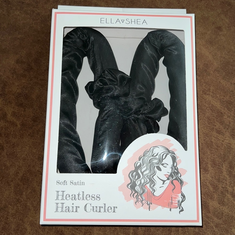 Ella Shea Black Satin Heatless Hair Curler
